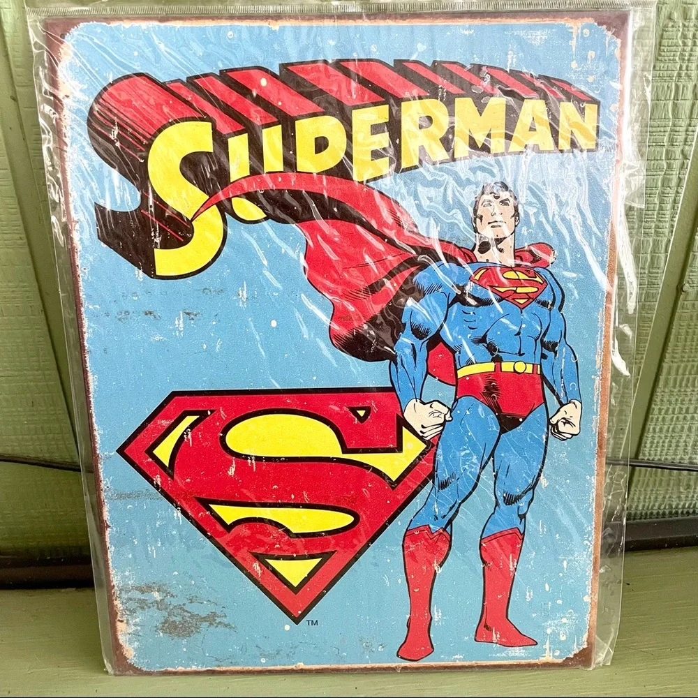 NEW Superman Metal Sign